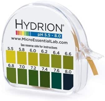 PH salivary paper testing